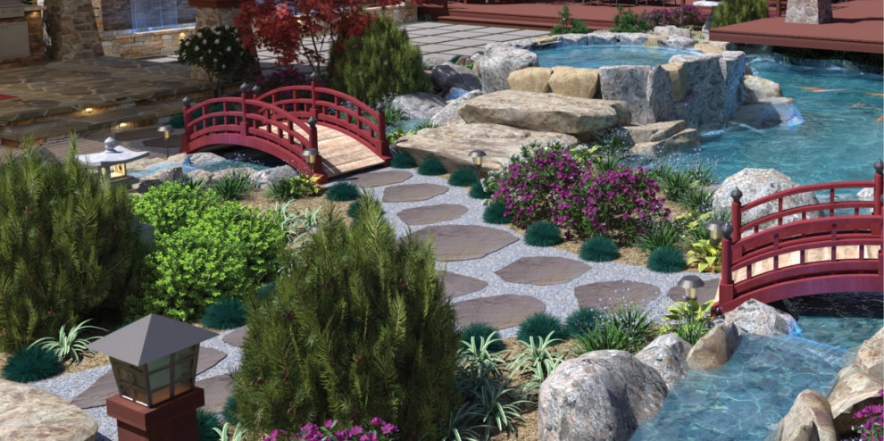 Craftsman Home with Japanese Garden by My Garden: Landscape Design By Wayne - Photo 33