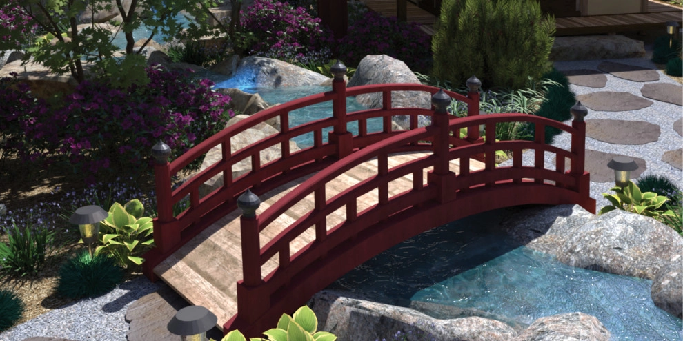 Craftsman Home with Japanese Garden by My Garden: Landscape Design By Wayne - Photo 3