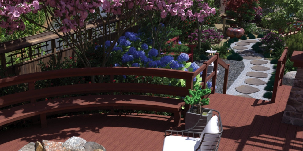 Craftsman Home with Japanese Garden by My Garden: Landscape Design By Wayne - Photo 16