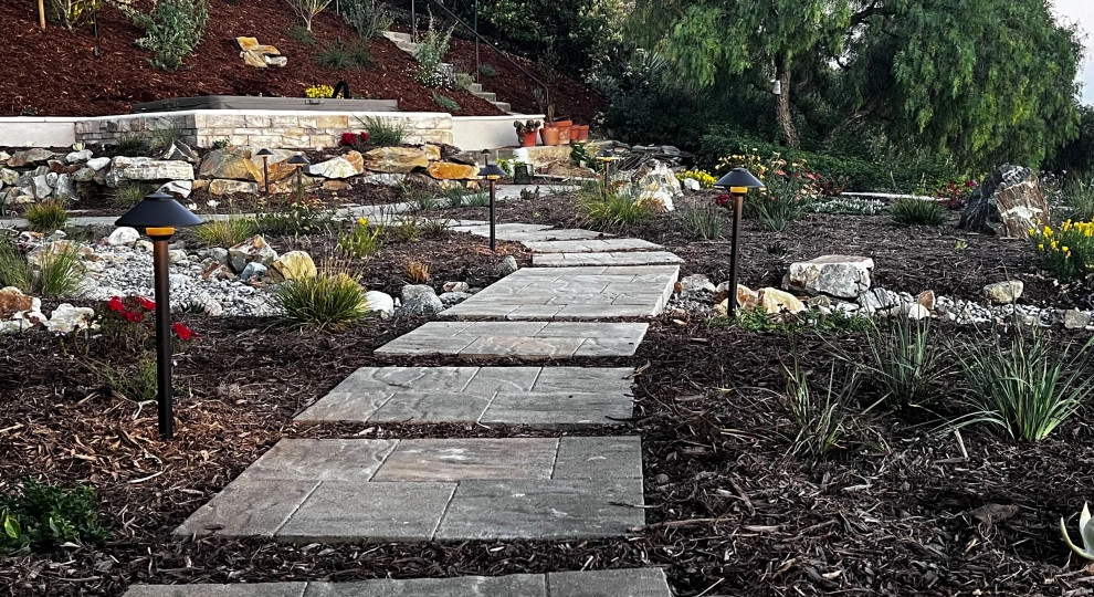 Xeriscape & Native Garden with Waterfall by My Garden: Landscape Design By Wayne - Photo 3