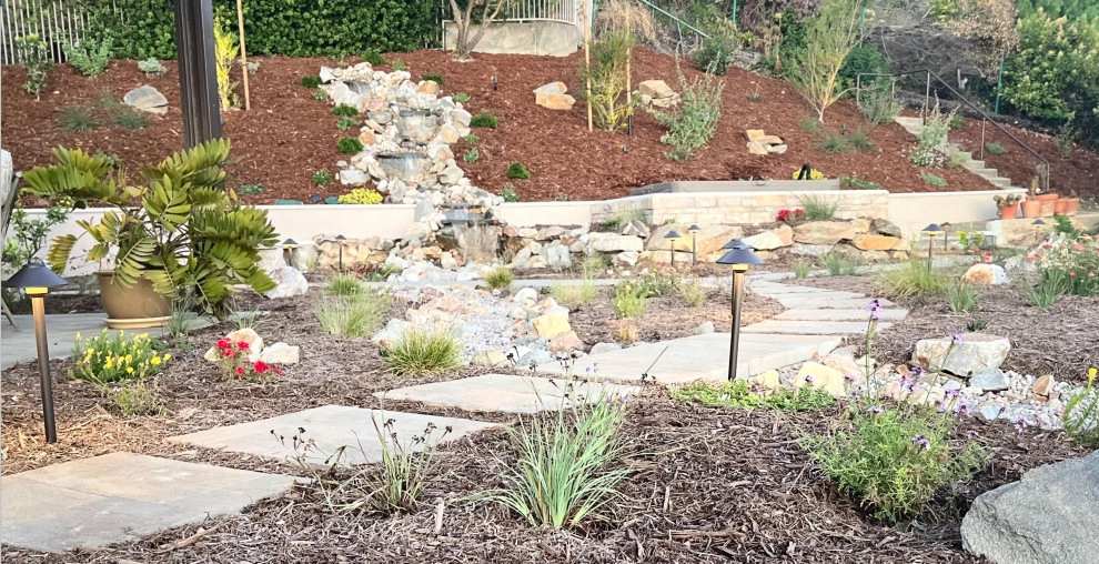 Xeriscape & Native Garden with Waterfall by My Garden: Landscape Design By Wayne - Photo 19