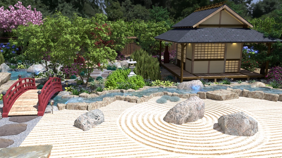 Craftsman Home with Japanese Garden by My Garden: Landscape Design By Wayne - Photo 10