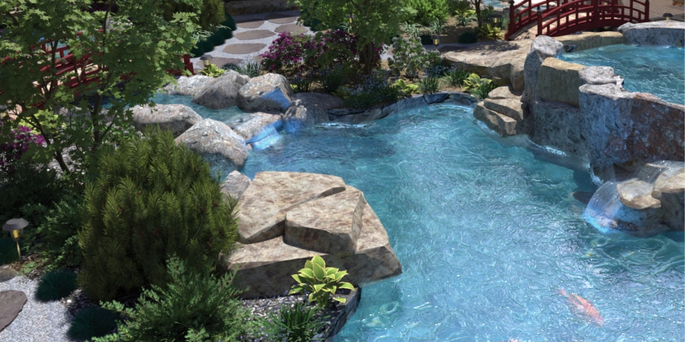 Craftsman Home with Japanese Garden by My Garden: Landscape Design By Wayne - Photo 35