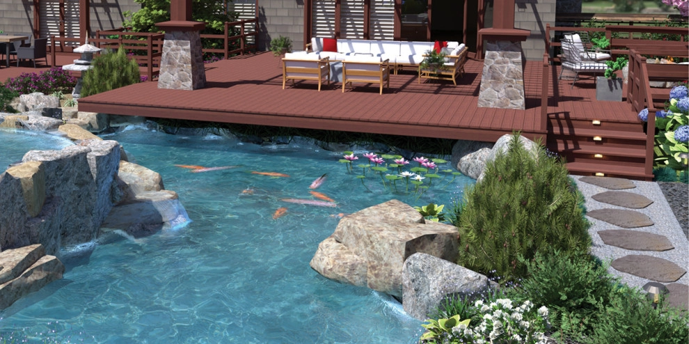 Craftsman Home with Japanese Garden by My Garden: Landscape Design By Wayne - Photo 21