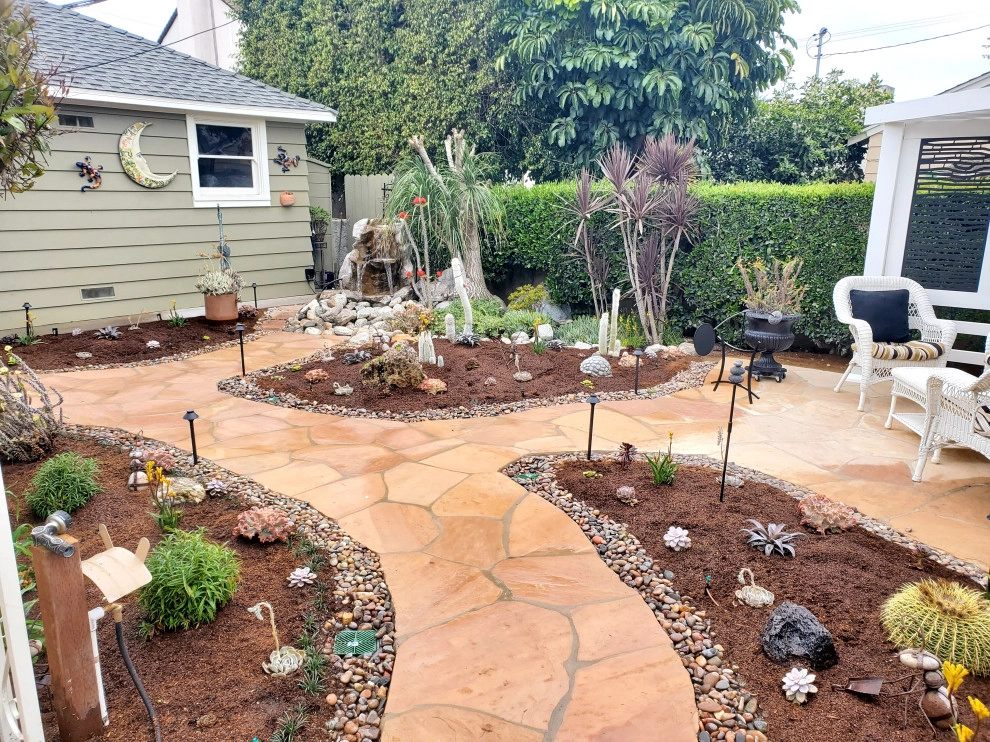 Succulent Garden with Flagstone Paths by My Garden: Landscape Design By Wayne - Photo 8
