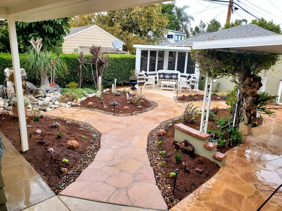 Succulent Garden with Flagstone Paths by My Garden: Landscape Design By Wayne - Photo 6