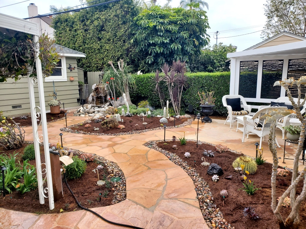 Succulent Garden with Flagstone Paths by My Garden: Landscape Design By Wayne - Photo 2