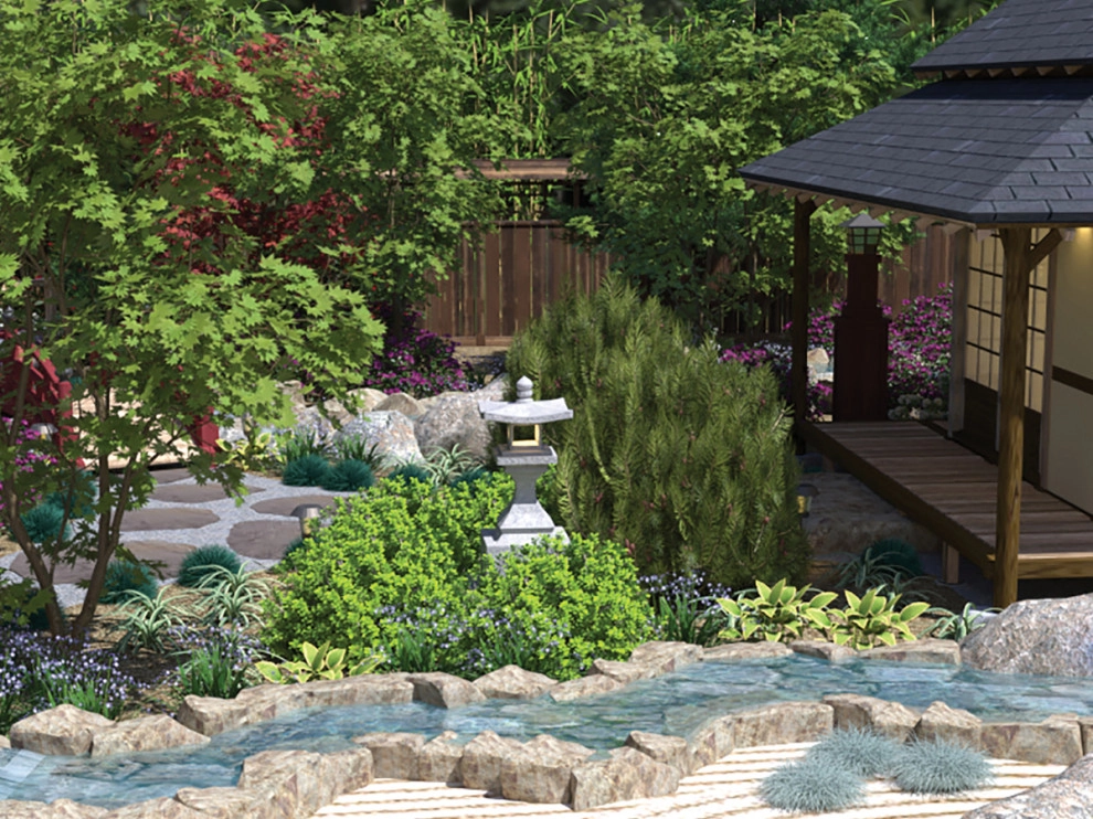 Asian Garden with Koi Pond by My Garden: Landscape Design By Wayne - Photo 5
