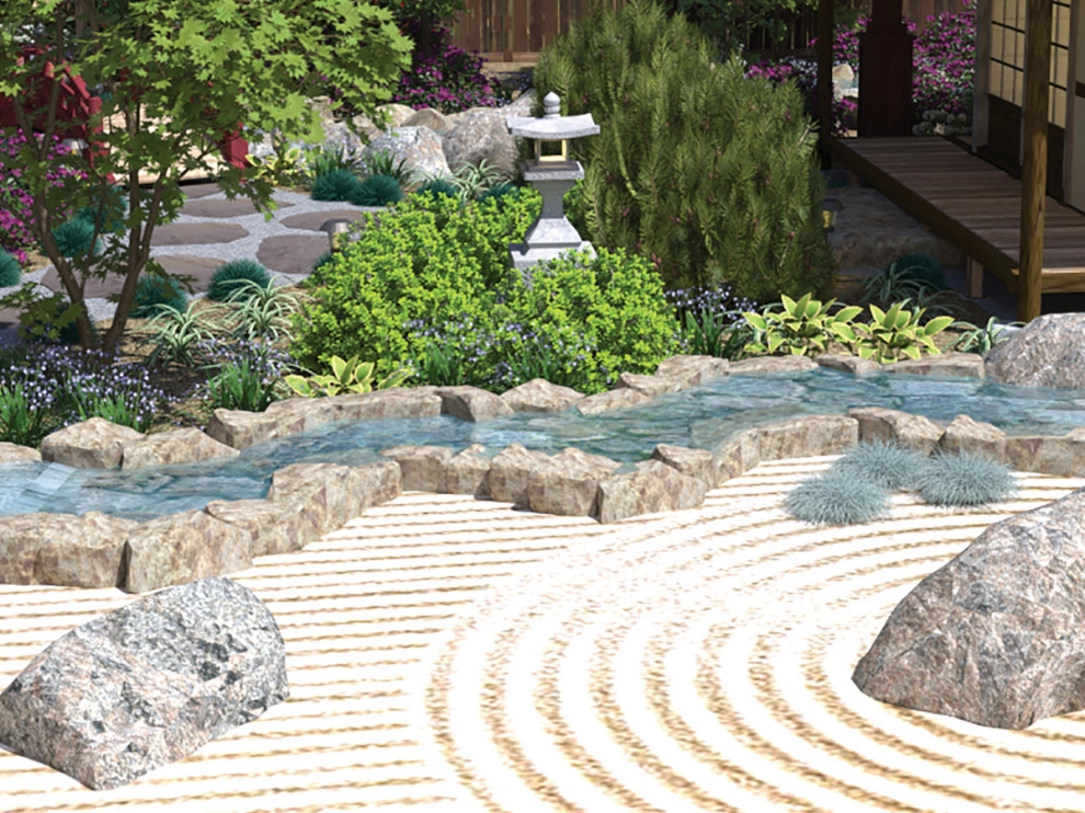 Asian Garden with Koi Pond by My Garden: Landscape Design By Wayne - Photo 2