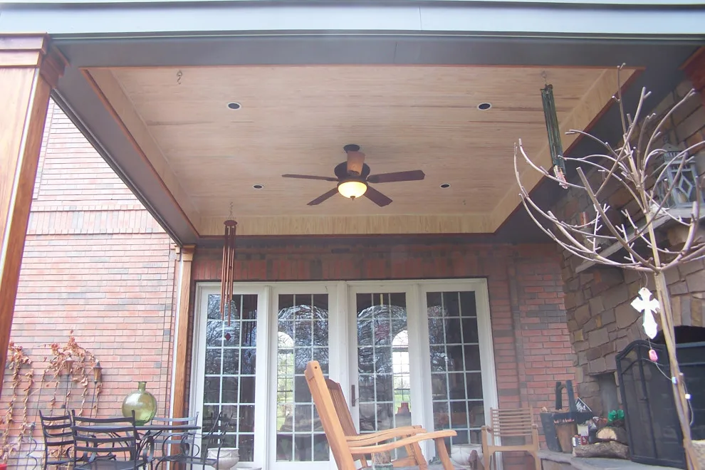 Two-Level Deck Featuring Dual Fireplaces by Contracting In Carpentry LLC - Photo 10