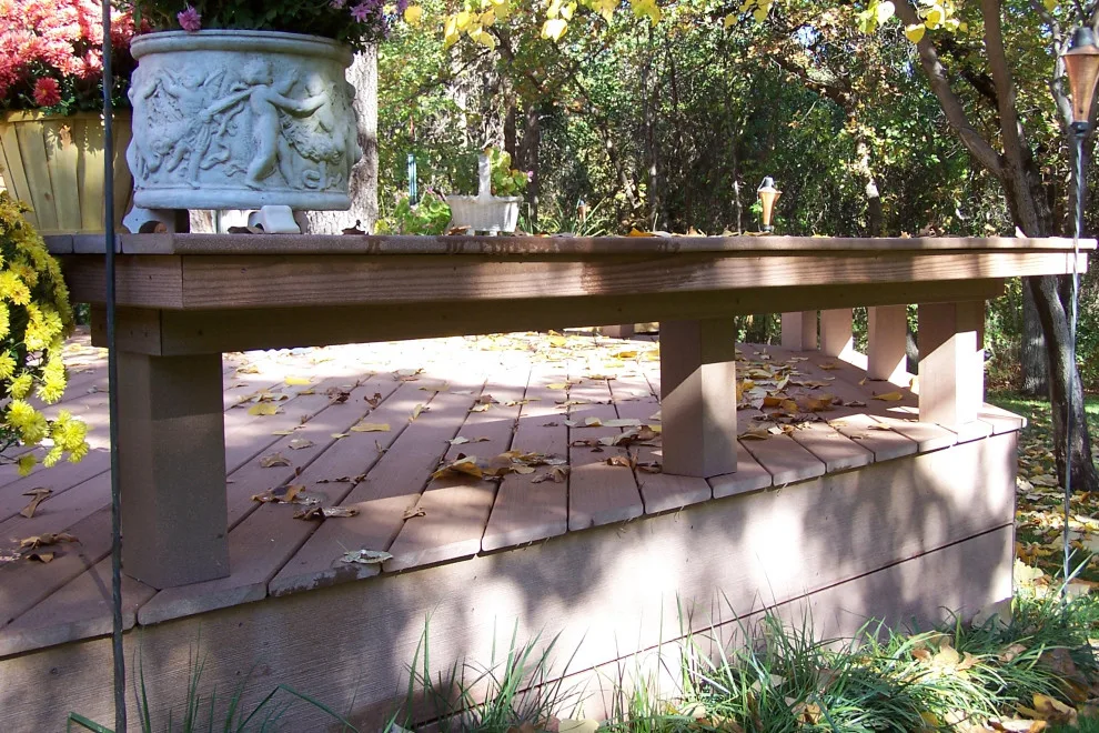Two-Level Deck Featuring Dual Fireplaces by Contracting In Carpentry LLC - Photo 12