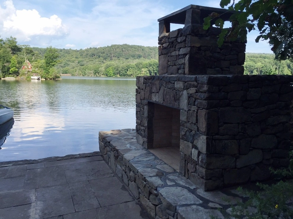 Outdoor Fireplace by Native Landscapes Inc - Photo 3