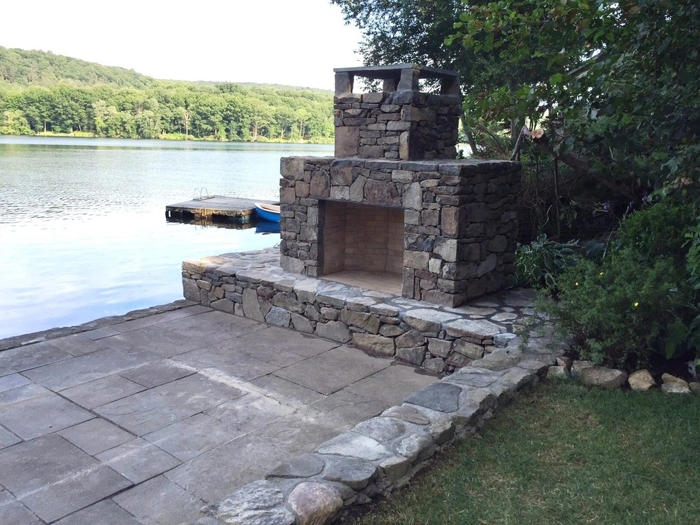 Outdoor Fireplace by Native Landscapes Inc - Photo 2