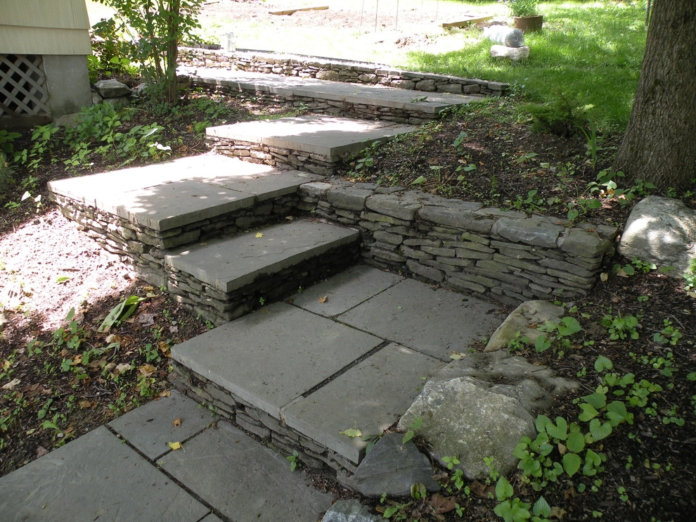 Putnam Stamped Concrete Path/Steps by Native Landscapes Inc - Photo 2