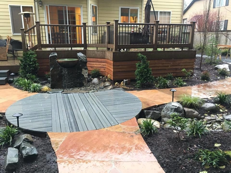 Circular Deck and Landscape by Nature Perfect Landscape And Design - Photo 2