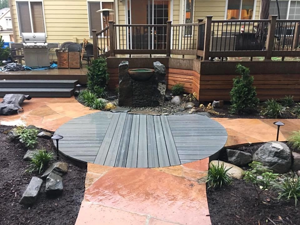 Circular Deck and Landscape by Nature Perfect Landscape And Design - Photo 3