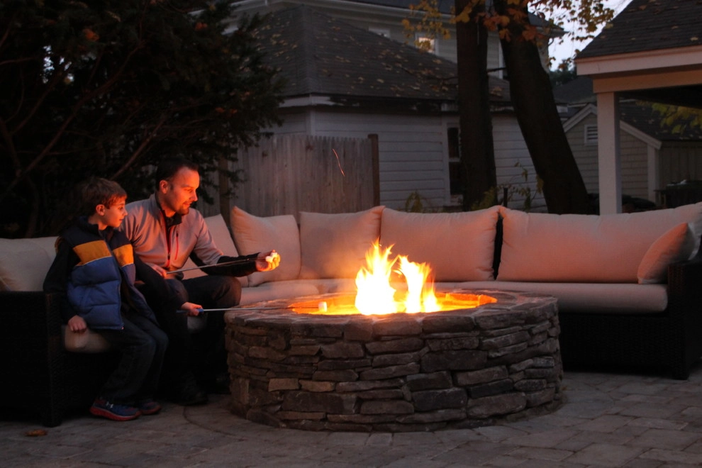 Dedham Patio & Fire Pit by Nawada Landscape Design, Inc. - Photo 8