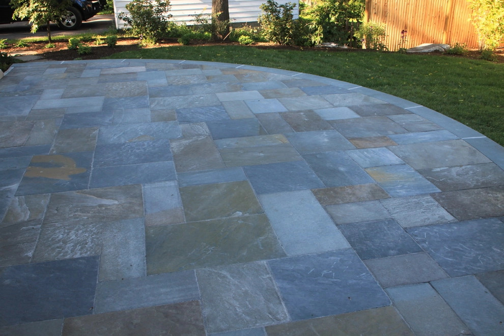 Needham Residence - Circular Bluestone Patio by Nawada Landscape Design, Inc. - Photo 3