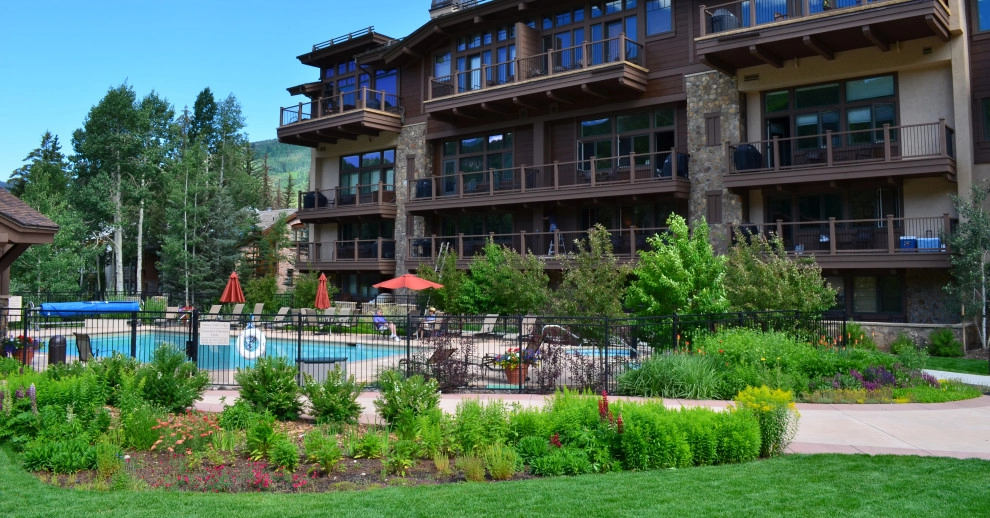 Deisgn - Build Landscape for Manor Vail Lodge in Vail, CO by Neils Lunceford, Inc. - Photo 12