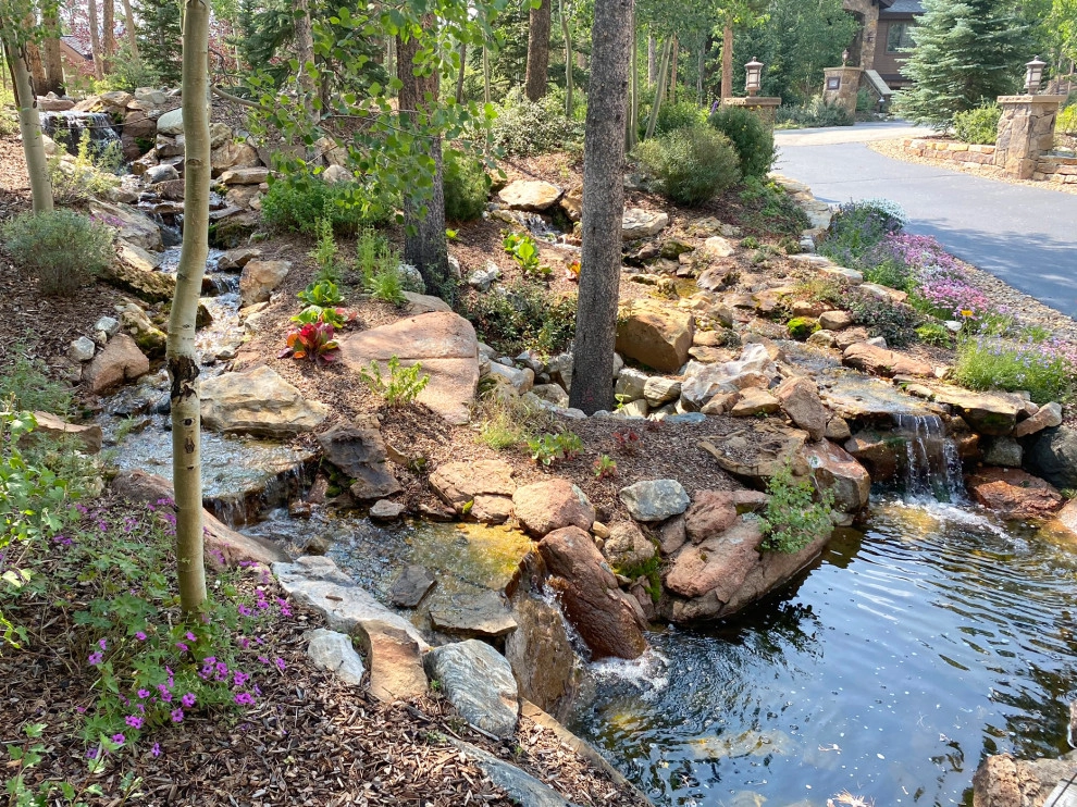 Design - Build Landscape Double Waterfall by Neils Lunceford, Inc. - Photo 4
