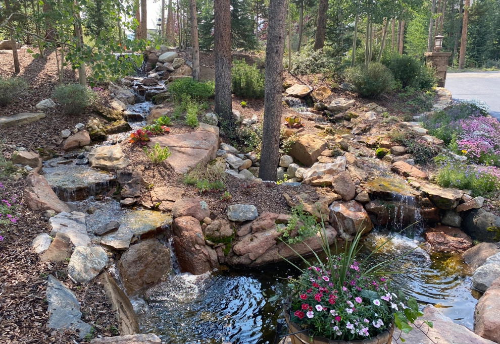 Design - Build Landscape Double Waterfall by Neils Lunceford, Inc. - Photo 6