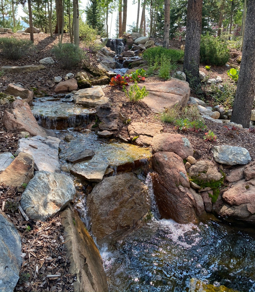 Design - Build Landscape Double Waterfall by Neils Lunceford, Inc. - Photo 2