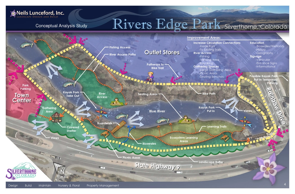 River's Edge Park Landscape Design in Silverthorne, CO by Neils Lunceford, Inc. - Photo 3