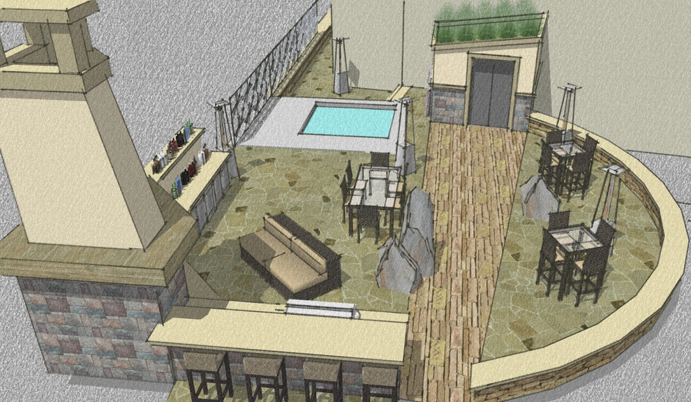 3D Landscape Design for Private Residence in Copper, CO by Neils Lunceford, Inc. - Photo 3
