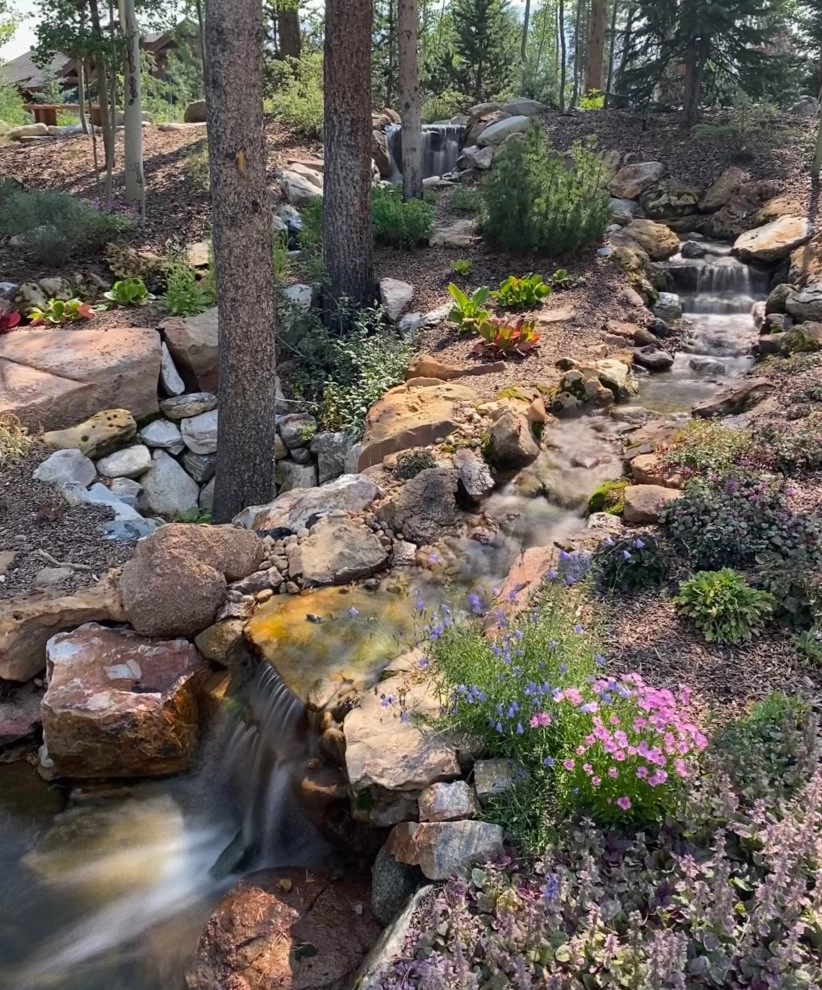 Design - Build Landscape Double Waterfall by Neils Lunceford, Inc. - Photo 3