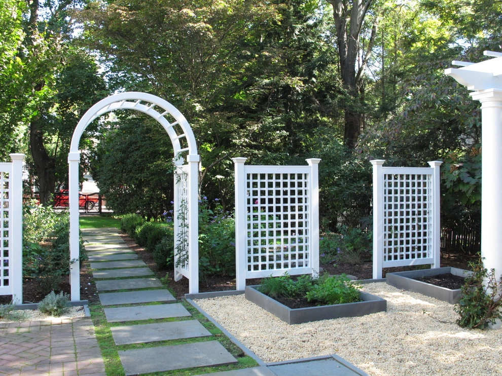 Cambridge Custom Pergola and Swing by Nilsen Landscape Design, LLC - Photo 2