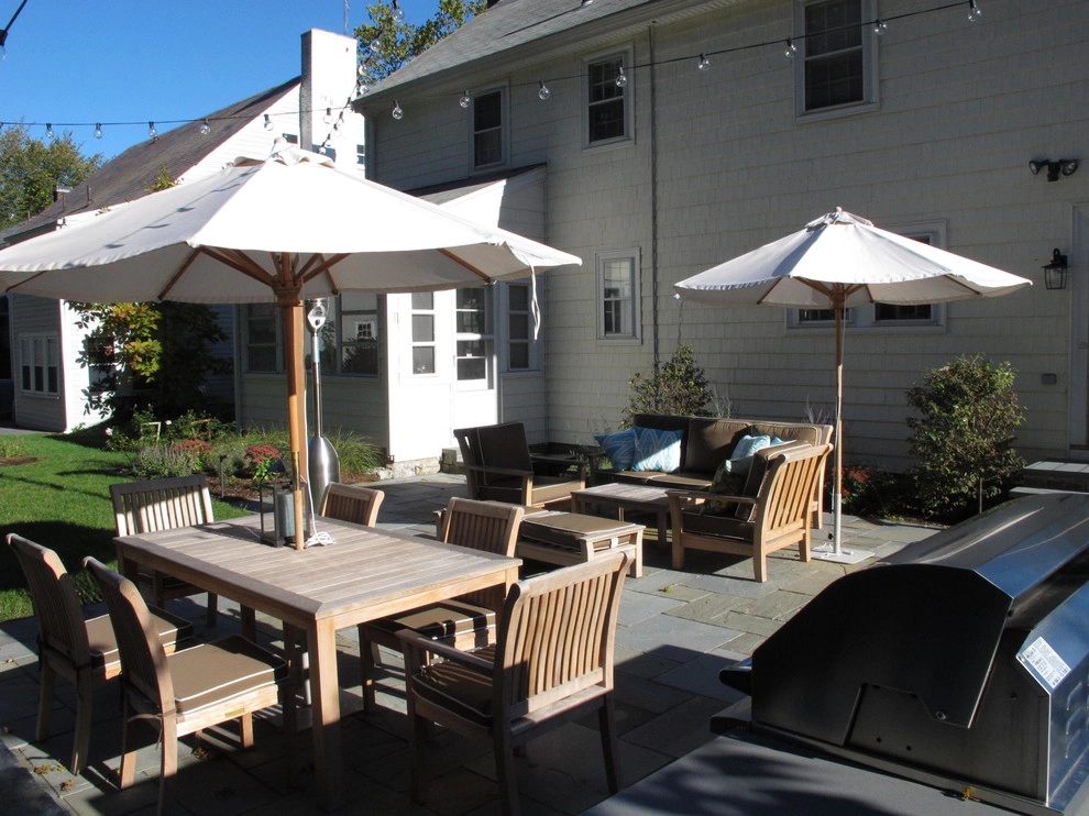 Brookline Outdoor Kitchen by Nilsen Landscape Design, LLC - Photo 3