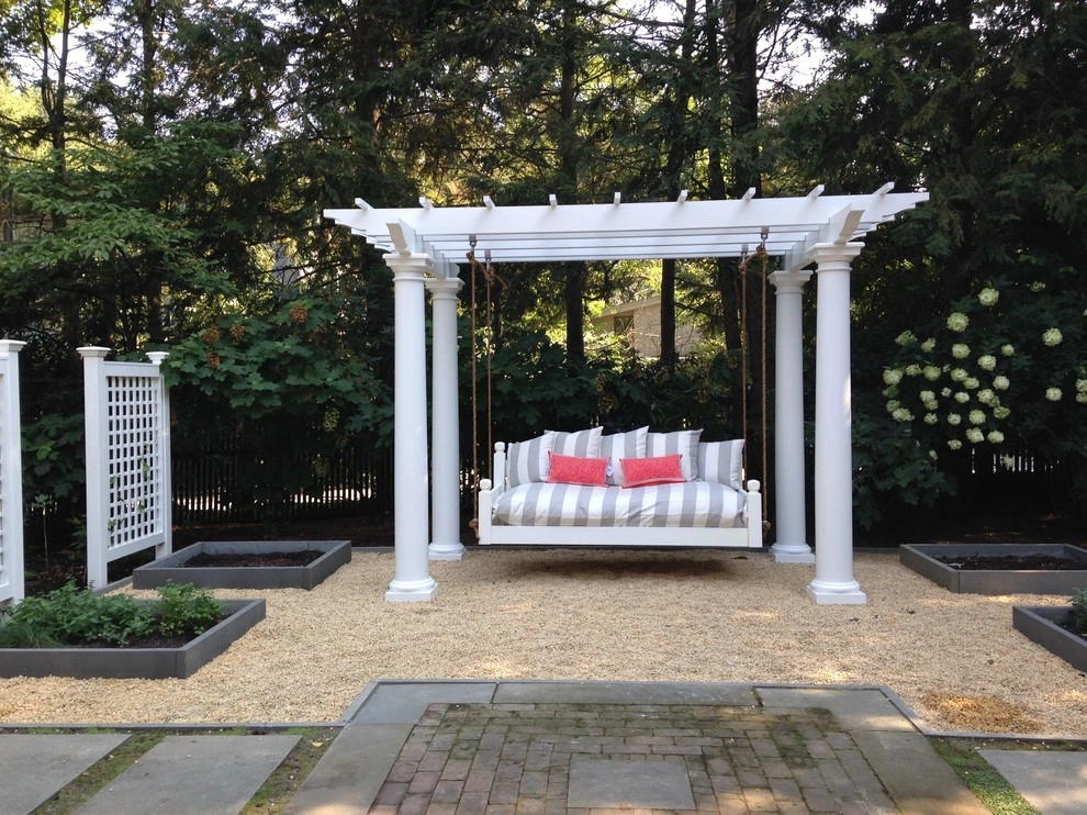 Cambridge Custom Pergola and Swing by Nilsen Landscape Design, LLC - Photo 3