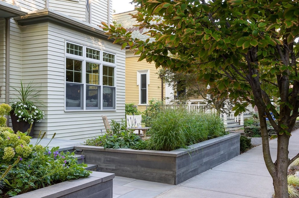 Brookline Modern Front Yard by Nilsen Landscape Design, LLC - Photo 24