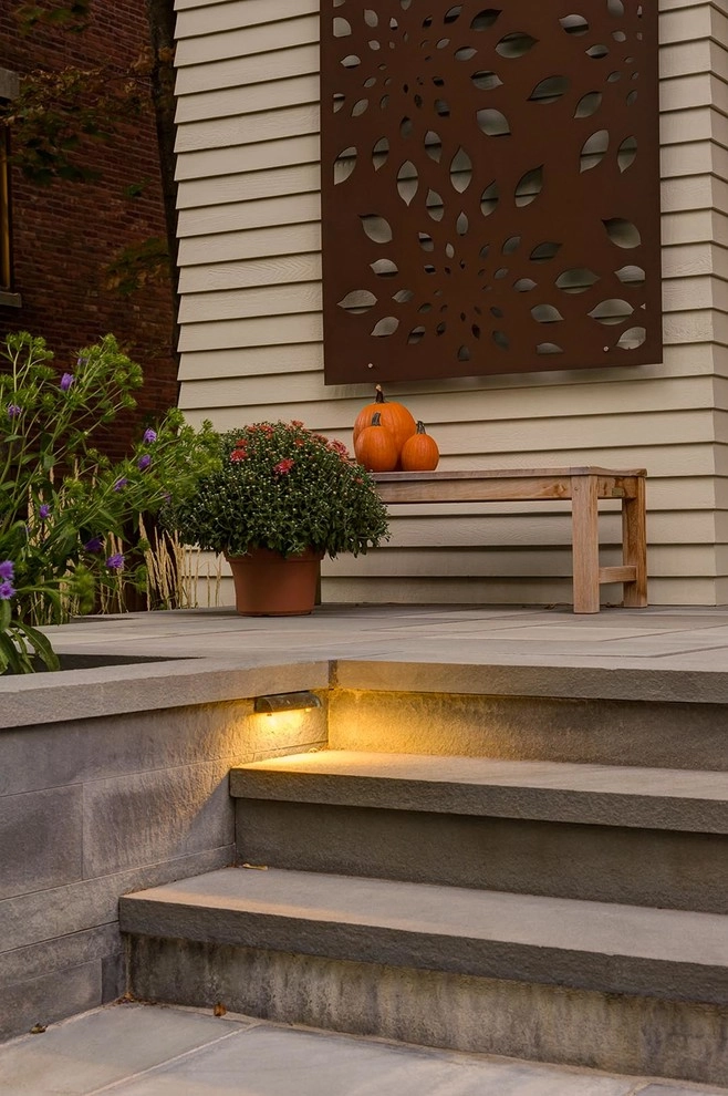 Brookline Modern Front Yard by Nilsen Landscape Design, LLC - Photo 28