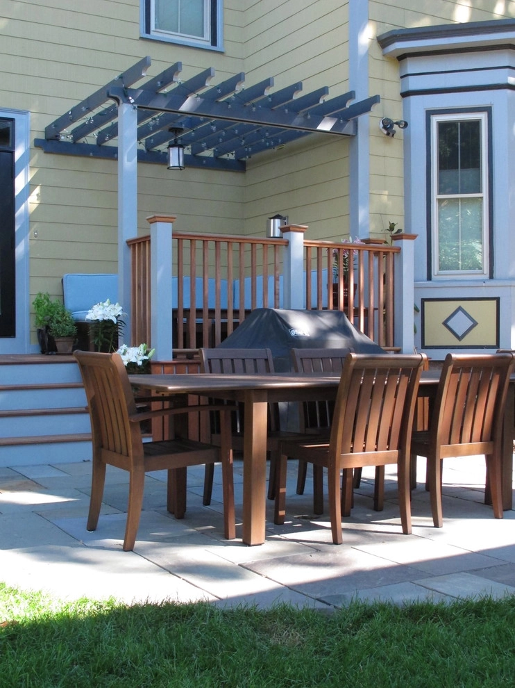 Jamaica Plain Entertaining Space and Built in Spa by Nilsen Landscape Design, LLC - Photo 10