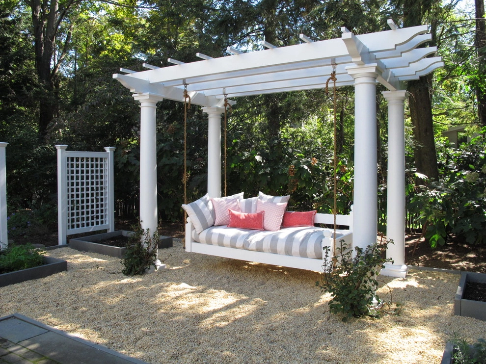 Cambridge Custom Pergola and Swing by Nilsen Landscape Design, LLC - Photo 4