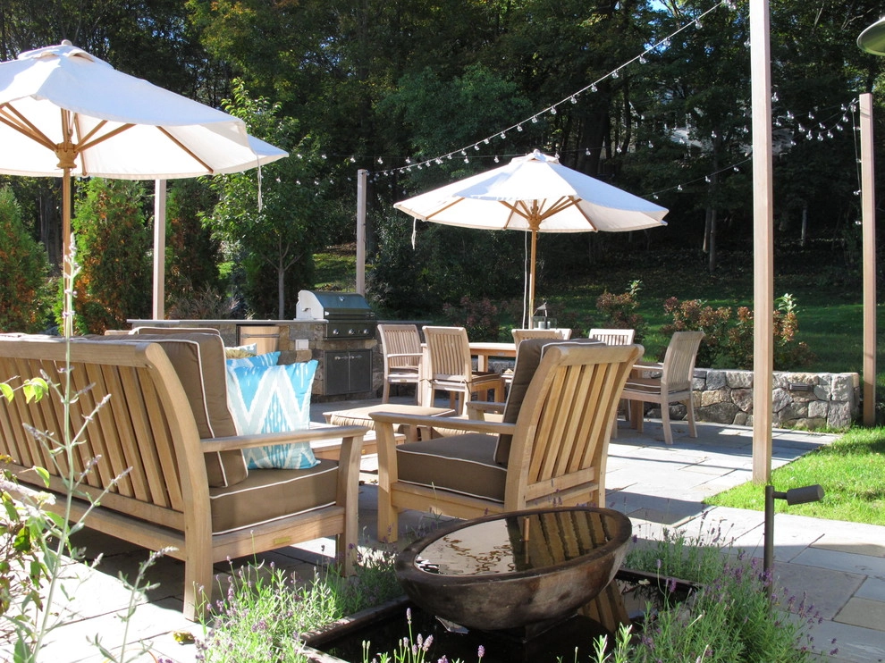 Brookline Outdoor Kitchen by Nilsen Landscape Design, LLC - Photo 8