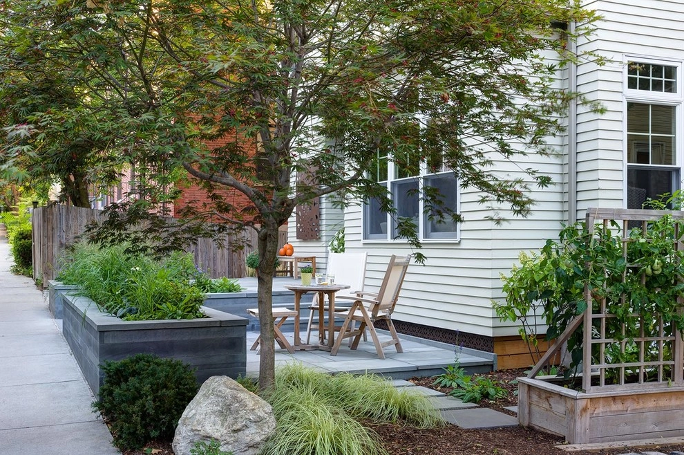 Brookline Modern Front Yard by Nilsen Landscape Design, LLC - Photo 2