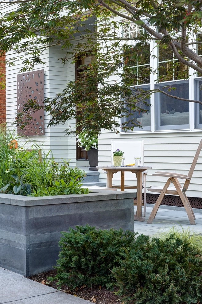 Brookline Modern Front Yard by Nilsen Landscape Design, LLC - Photo 17