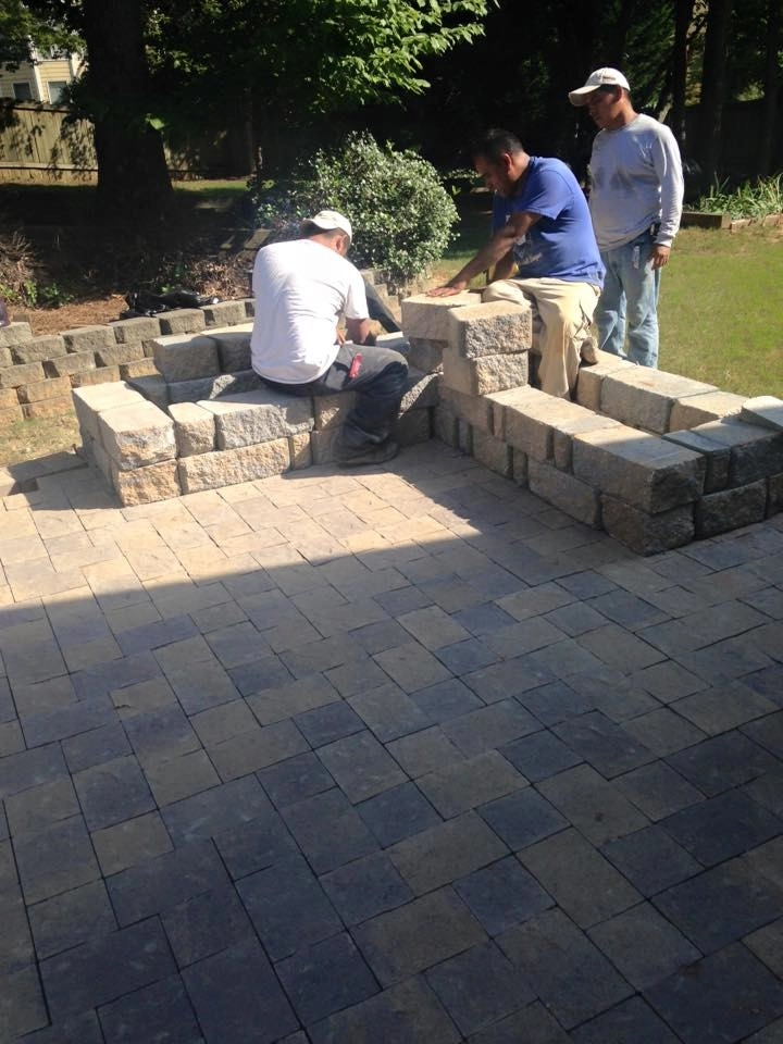 Awesome Paver Patio and Firepit Kit with Planter Box. Totally Awesome! by North Georgia Landscape Managemement LLC - Photo 3
