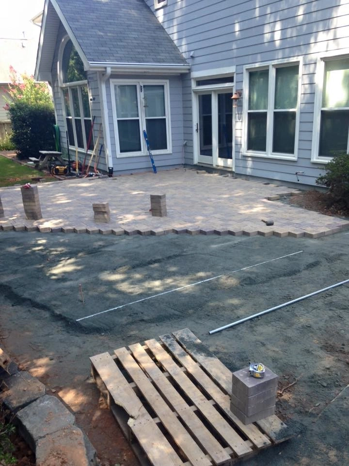 Awesome Paver Patio and Firepit Kit with Planter Box. Totally Awesome! by North Georgia Landscape Managemement LLC - Photo 2