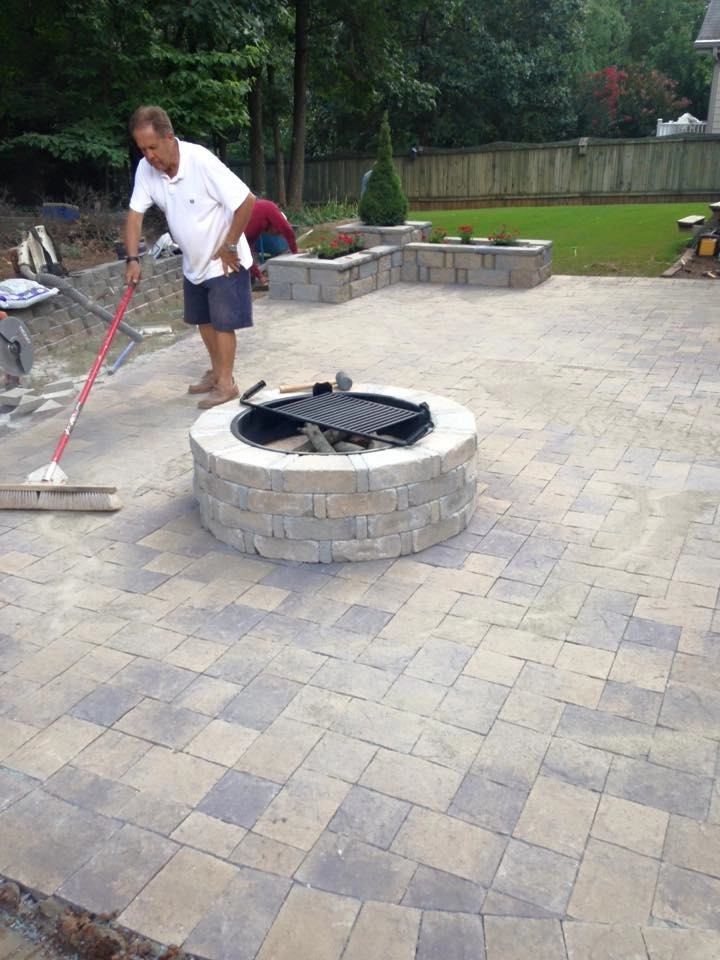 Awesome Paver Patio and Firepit Kit with Planter Box. Totally Awesome! by North Georgia Landscape Managemement LLC - Photo 5