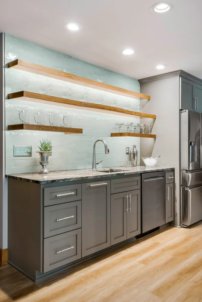 A Retreat in the Completed Basement by Sylvestre Remodeling & Design - Photo 8
