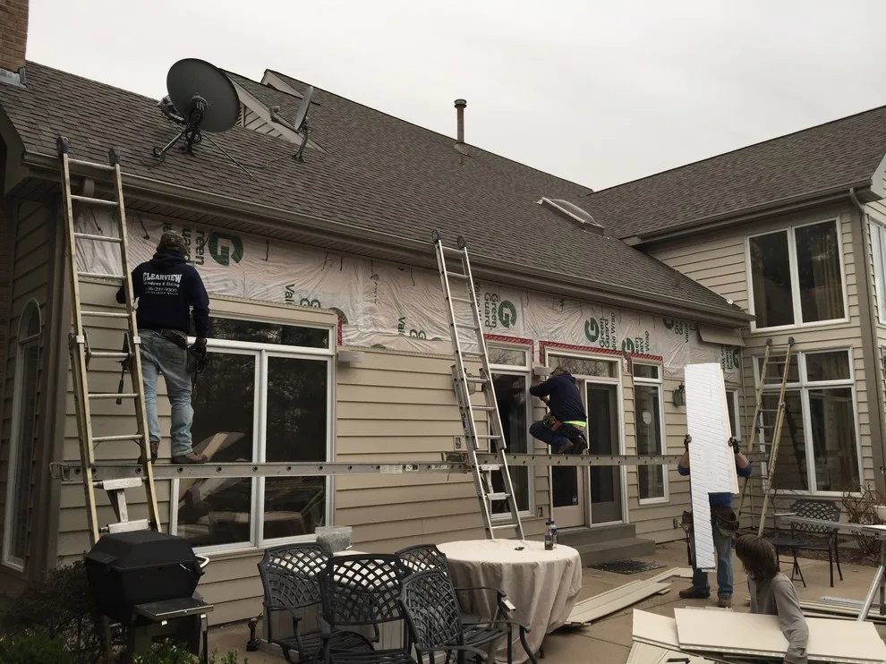 Chesterfield, MO - Rustic Beige with Clay Trim by Clearview Windows And Siding - Photo 18