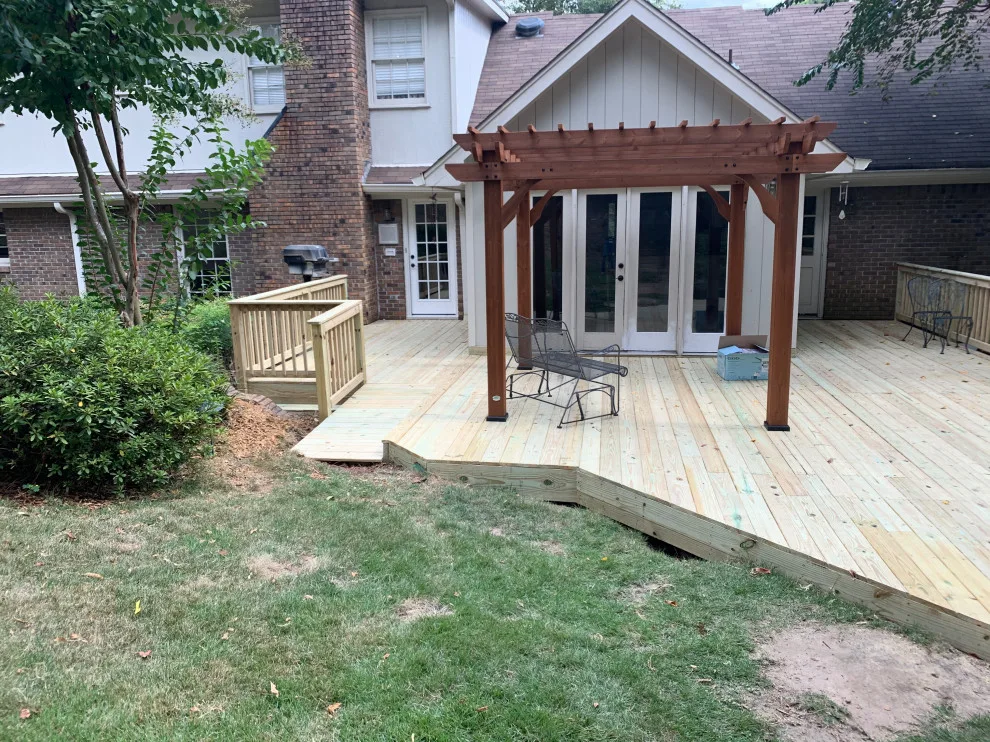 Deck makeover with a new pergola by C & D Home Solutions - Photo 2