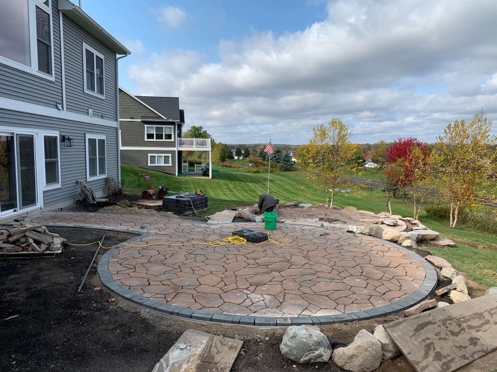 Bi-Level Outdoor Living Space by Omega Brick & Landscaping - Photo 5