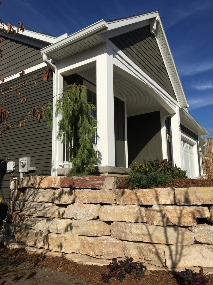 Anderson Outcropping Walls with Mixed Gardens by Omega Brick & Landscaping - Photo 8