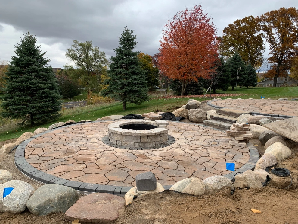 Bi-Level Outdoor Living Space by Omega Brick & Landscaping - Photo 3