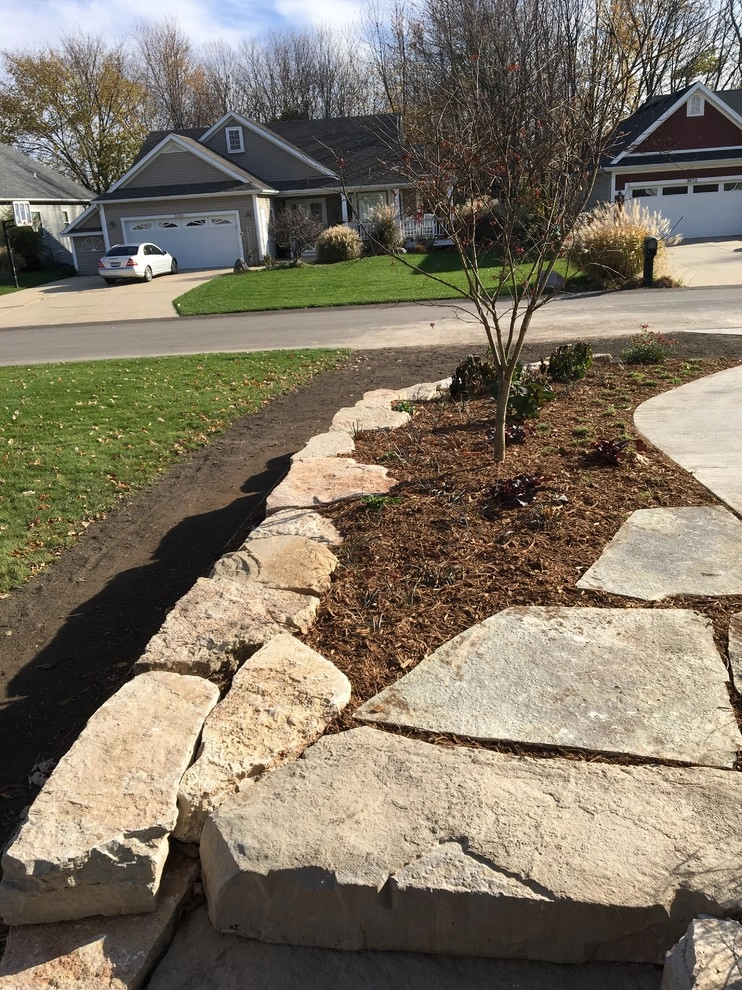 Anderson Outcropping Walls with Mixed Gardens by Omega Brick & Landscaping - Photo 9
