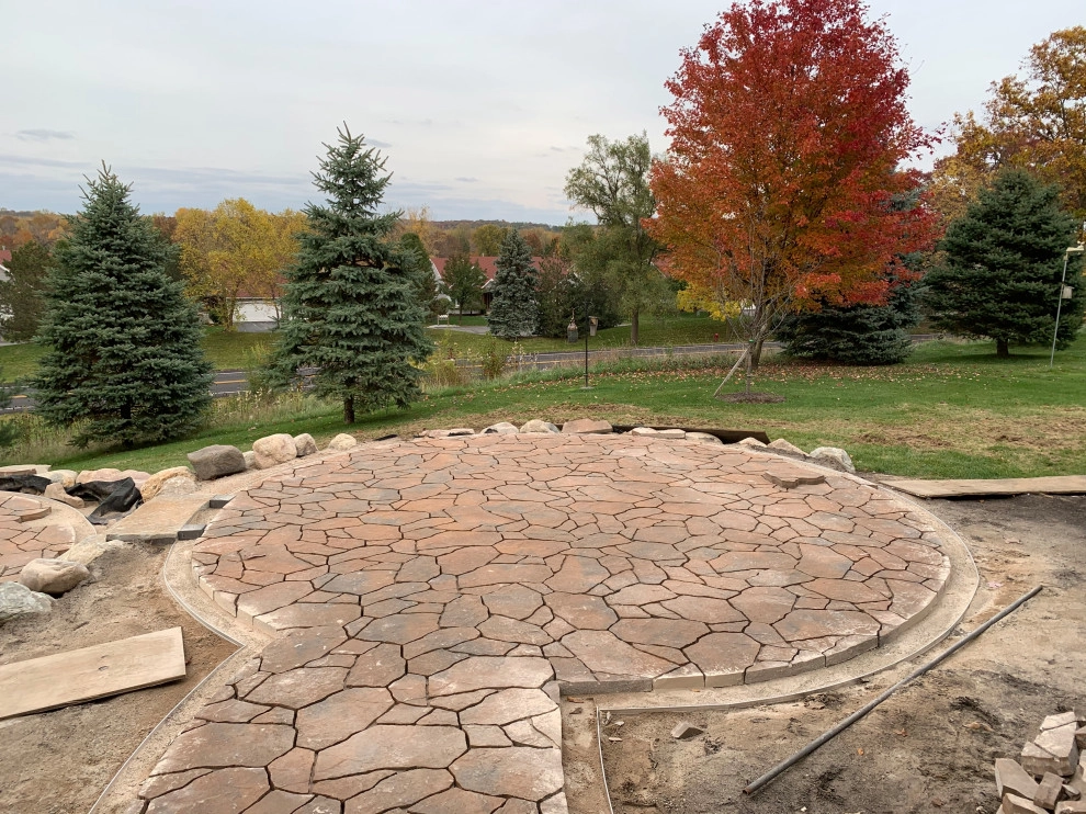 Bi-Level Outdoor Living Space by Omega Brick & Landscaping - Photo 12